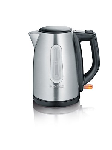 SEVERIN Hervidor de Agua, 1 L, 2.200 W aprox., WK 3469, Acero Inoxidable/Negro SEVERIN Hervidor de Agua, 1 L, 2.200 W aprox., WK 3469, Acero Inoxidable/Negro