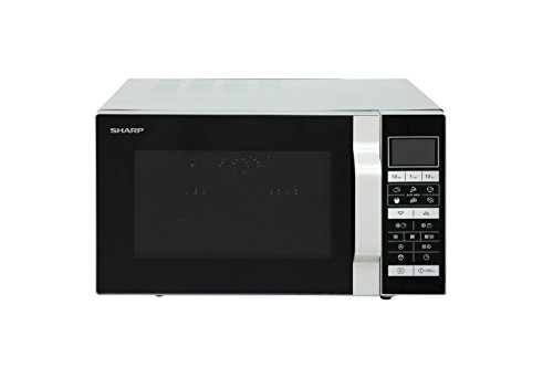 Sharp Home Appliances R860S Encimera - Microondas (Encimera, Microondas combinado, 25 L, 900 W, Tocar, Plata)