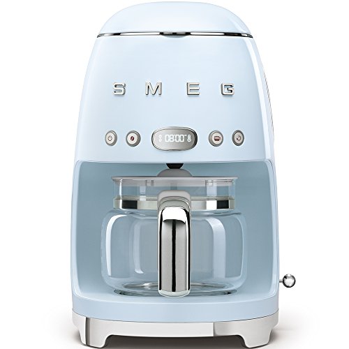 Smeg DCF01PBEU - Cafetera (Independiente, Máquina espresso, 1,4 L, 1050 W, Azul)