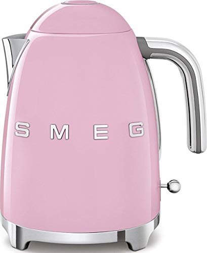 SMEG KLF01PKEU - Hervidor de agua eléctrico, color rosa pastel