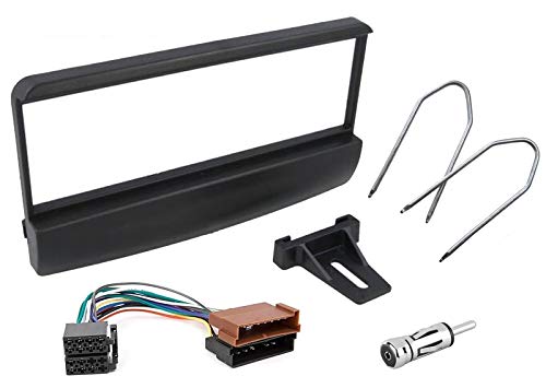 Sound-Way - Kit de Montaje Marco Adaptador autoradio 1 DIN para Ford Focus/Fiesta/Mondeo/Escort/Transit + Conector ISO y Llaves