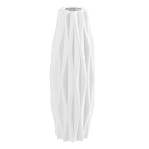 SUPVOX Jarrón de flores blanco decorativo moderno floral para decoración del hogar, centros de mesa y eventos SUPVOX Jarrón de flores blanco decorativo moderno floral para decoración del hogar, centros de mesa y eventos