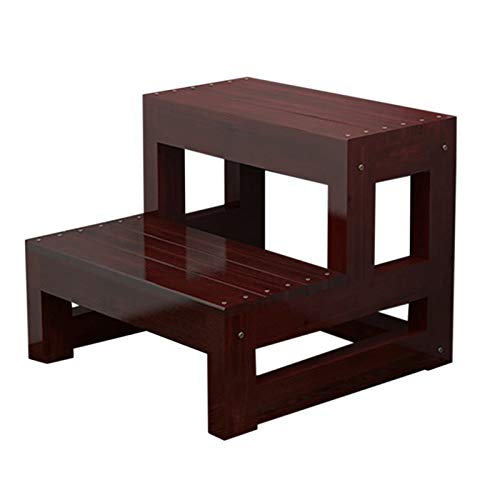 Taburete para Niños Bebé Infantil Taburete De Cocina De Madera Para Adultos, Taburete De Pie Pequeño Para Niños Para Entrenamiento De Inodoro Y Lavabo De Baño, Carga 150 Kg / 330 Lbs ( Color : Brown )