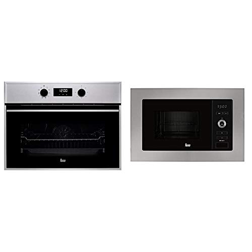 Teka HSC 635 Horno (Pequeno, Horno electrico, 44 L, 2615 W, 44 L, 2500 W) + | Microondas Integracion + Grill | Modelo MWE 225 FI | Capacidad 20 L | 5 Niveles de potencia | 800 W