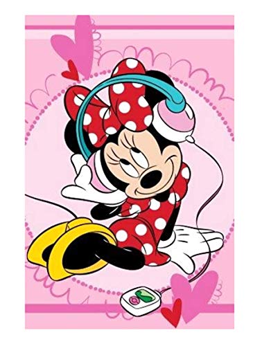 Theonoi Toalla para niños de Minnie Mouse de Disney, 40 x 60 cm, toalla para invitados (Minnie 02)