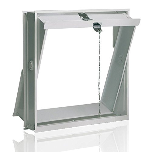 Ventana oscilobatiente: para el montaje en la pared de bloques de vidrio para 4 bloques de vidrio 19x19x8 cm