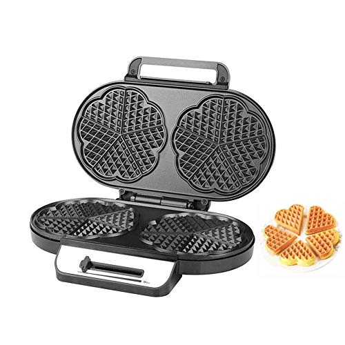 Waffle Maker en forma semi automática placas dobles automáticas de la máquina de tostador eléctrico de grado alimenticio, sano y duradero, nonstick, revestido, Bélgica Waffle Desayuno rápido Cocina pa