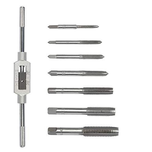 WOWOSS 8Pcs Rosca Métrica Mano Tornillo Juego Máquina Métrica Rosca a Mano Rosca Grifos Conjunto con llave ajustable Tool Suite(M3/4/5/6/8/10/12) WOWOSS 8Pcs Rosca Métrica Mano Tornillo Juego Máquina Métrica Rosca a Mano Rosca Grifos Conjunto con llave ajustable Tool Suite(M3/4/5/6/8/10/12)