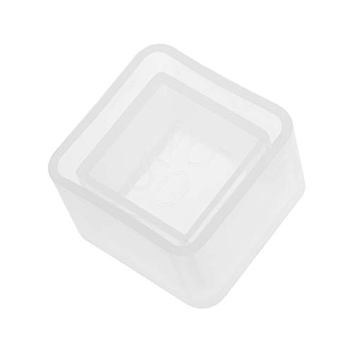 Xuniu DIY Cubo de Silicona moldes de macetas para Jardinera de Cemento jarrón de hormigón moldes de jabón 48x35mm