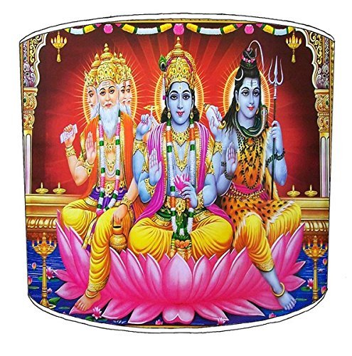 12 Inch Ceiling Hindu God Lords godesses lampshade 9