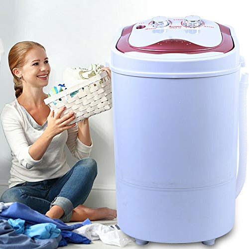 6 kg Mini lavadora de viaje, 54 x 35 x 34 cm, portátil, lavadora de camping con centrifugado para solteres, residencias universitariales, camping