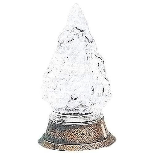AmazinGrave - Llama de Cristal para lámparas, Decoraciones funerarias para lapidas y tumbas - Llama de Cristal 12x5cm - En Cristal con Casquillo en Bronce 2222