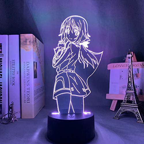 Anime luz de noche Led Infinite Stratos Charlotte Dunois para dormitorio Deco regalo colorida lámpara de noche Manga 3d Infinite Stratos