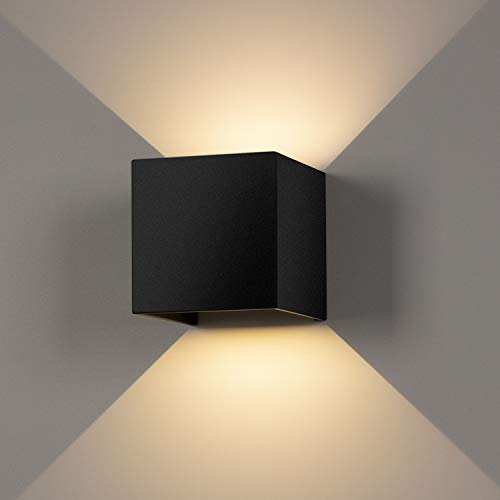 Aplique Pared Led 12W Blanco Cálido 3000K 1000lm Lampara Pared Led IP65 Impermeable Apliques Pared Interior Aplique Led Lampara Pared Negro Aplique Pared Led 12W Blanco Cálido 3000K 1000lm Lampara Pared Led IP65 Impermeable Apliques Pared Interior Aplique Led Lampara Pared Negro