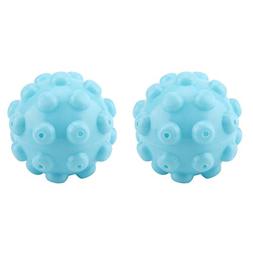 Bolas para secadora, 2 Unids/set Azul PVC Reutilizable Lavado de ropa Secado Suavizante de telas Accesorios de bolas
