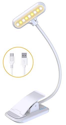 Cocoda Luz de Lectura, 15H de Duración Recargable 360° Flexible Lampara de Lectura Pinza, 9 LED con 3 Modos de Lampara, con Sensor Táctil, para Lectores Noche, E-Reader, Libro, PC y Tablet Cocoda Luz de Lectura, 15H de Duración Recargable 360° Flexible Lampara de Lectura Pinza, 9 LED con 3 Modos de Lampara, con Sensor Táctil, para Lectores Noche, E-Reader, Libro, PC y Tablet