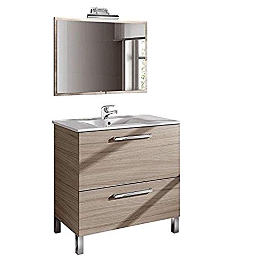 Conjunto de Baño con Lavado + Espejo + Lavabo. Grifo Incluido y LAMPARA LED Medidas Mueble: 80 cm Alto x 80 cm Ancho x 45 cm Fondo. Conjunto de Baño con Lavado + Espejo + Lavabo. Grifo Incluido y LAMPARA LED Medidas Mueble: 80 cm Alto x 80 cm Ancho x 45 cm Fondo.