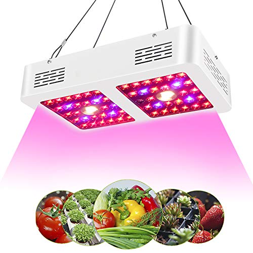 Corayer Lámpara LED para plantas, 600 W, reflector de la serie LED, luz de crecimiento de plantas, para plantas de interior, verduras, flores, frutas