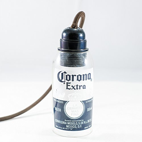 Corona lámpara colgante hecha de la botella - JUEGO CON FIXTURA