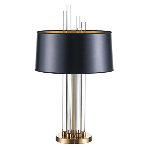 Creative Negro Lámpara De Mesa Decorativa Lámpara De Mesa De Cristal Moderna Lámpara Del Paño De La Sala De Estar