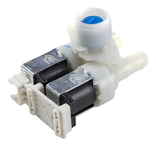 DREHFLEX – Válvula/magnético Válvula/Válvula de impulsión/Válvula de agua para diversos modelos de lavadora de Bauknecht/Whirlpool – Apto para piezas de nº 481227128558