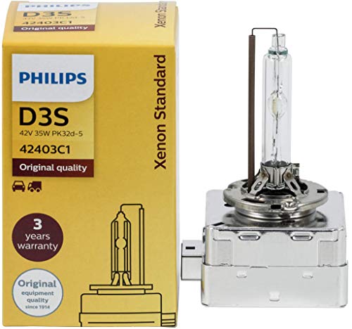 Faros de coche Philips D3S 42302 XenStart, bombillas estandar de xenon originales para autos, lámparas para carros.