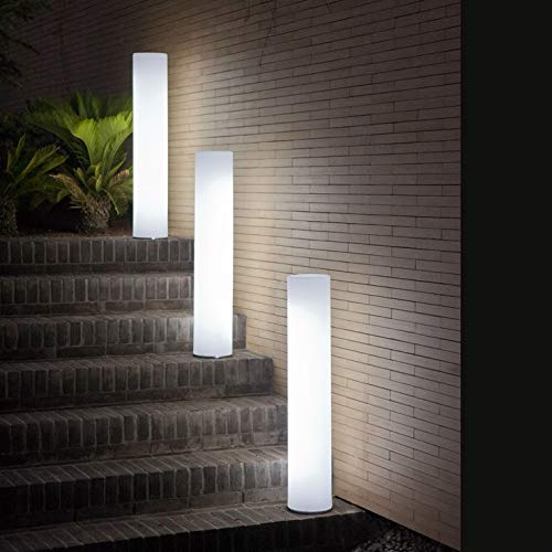 FITY-New Garden - Lámpara de pie para exteriores (LED, con cable de 102 cm), color blanco