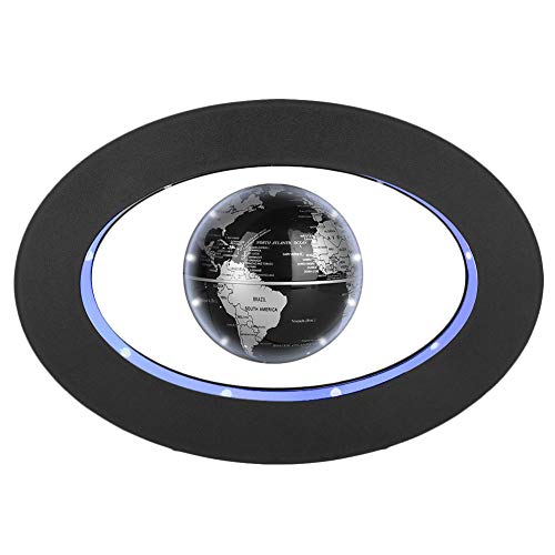Globo Flotante de levitación magnética gira del mapa del mundo utilizar como decoración del escritorio del hogar o de oficina, un gran regalo que sorprenderá a su familias y amigos (Óvalo negro) Globo Flotante de levitación magnética gira del mapa del mundo utilizar como decoración del escritorio del hogar o de oficina, un gran regalo que sorprenderá a su familias y amigos (Óvalo negro)