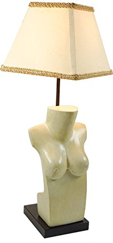 Guru-Shop Lámpara de Mesa Kokopelli Magdalena - Lámpara H1234, 58x23x23 cm, Lámparas de Mesa Coloridas y Exóticas