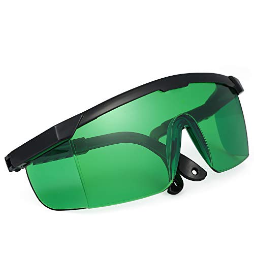 KKmoon Gafas de protección láser de color azul violeta, protección láser, gafas de protección para los ojos para uso industrial