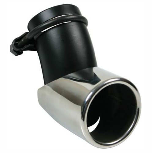 Lampa 60045 Swing-Tip 2 - Inserto para tubo de escape (ángulo regulable, 150 mm máx.), color negro/plateado