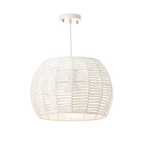 Lámpara Colgante de Metal Blanca Minimalista para Cocina Vitta - LOLAhome Lámpara Colgante de Metal Blanca Minimalista para Cocina Vitta - LOLAhome