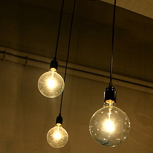 Lámpara colgante Edison de 3 bombillas, ajustable, DIY, para techo, moderna y elegante para comedor de estilo industrial
