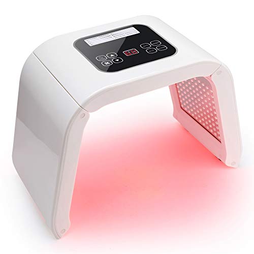 Lampara de Belleza LED, 4 Colores Led Lampara Aparato Cabina de Máquina de Belleza PDT para Cuidado Facial, Rejuvenecimiento Piel y Eliminación del Acné y Arrugas por la FDA Salón (#1)