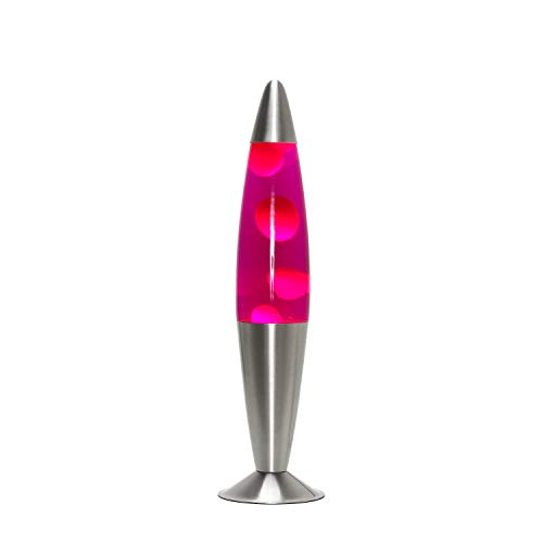 Lámpara de lava 42cm / magma Lámpara de lava / violeta naranja / Lollipop / E14 25W / con interruptor de cable / idea para regalo de Navidad / incluyendo bombilla / retro lámpara, con conmutador de cable