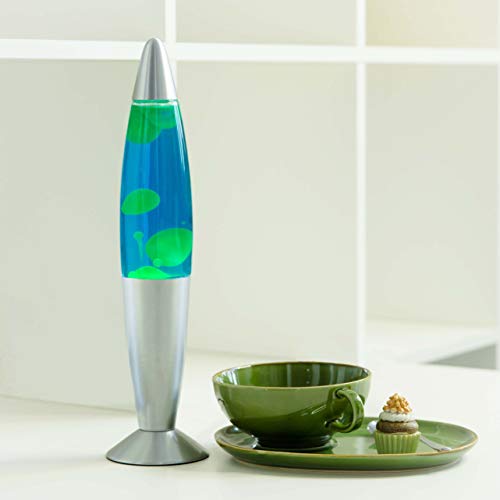 Lámpara de Lava decorativa"Timmy" Azul Verde Estilo Retro