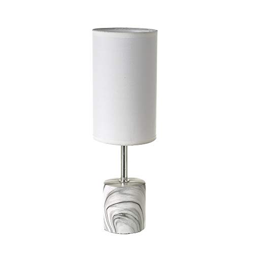 Lámpara de mesa mármol luxury de cemento gris, de ø 12 x38 cm - LOLAhome