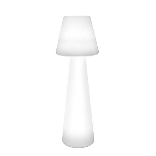 Lámpara de pie Blanca de Polietileno Moderna para jardín Garden - LOLAhome
