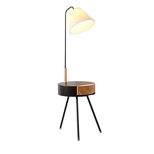 Lámpara De Pie Trípode, Lámpara De Pie Moderna con Cajones, Pantalla De Madera Y Tela, Estilo Escandinavo, Lámpara De Lectura para Dormitorio, Sala De Estar, Negro Lámpara De Pie Trípode, Lámpara De Pie Moderna con Cajones, Pantalla De Madera Y Tela, Estilo Escandinavo, Lámpara De Lectura para Dormitorio, Sala De Estar, Negro