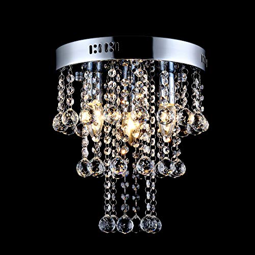 Lámpara de Techo Araña Lámpara Colgante Cristal moderna Lámpara colgante para el comedor Cuarto de baño Dormitorio portalámparas E14 Lámpara de Techo Araña Lámpara Colgante Cristal moderna Lámpara colgante para el comedor Cuarto de baño Dormitorio portalámparas E14