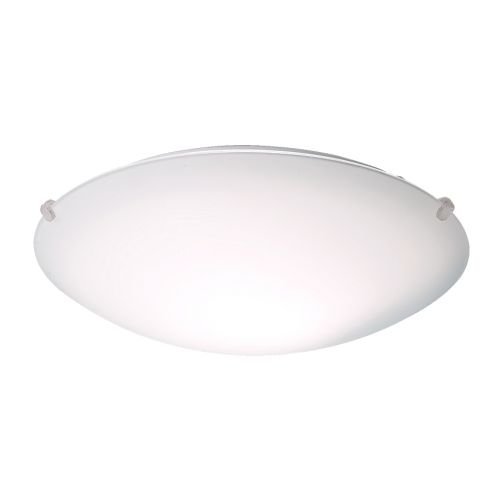 Lámpara de techo "Späcka" de Ikea, redonda, de acero con pantalla de acrílico satinado, luz dispersa, 9 cm de altura y 25 cm de diámetro