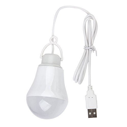 Lámpara LED con conexión USB, apto para ordenadores portátiles, luz blanca, DC5 V-3 W