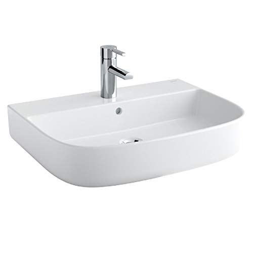 Lavabo sobre encimera, colección Mid, 60 x 45 x 14,7 centímetros, color blanco (referencia: 4003501) Lavabo sobre encimera, colección Mid, 60 x 45 x 14,7 centímetros, color blanco (referencia: 4003501)
