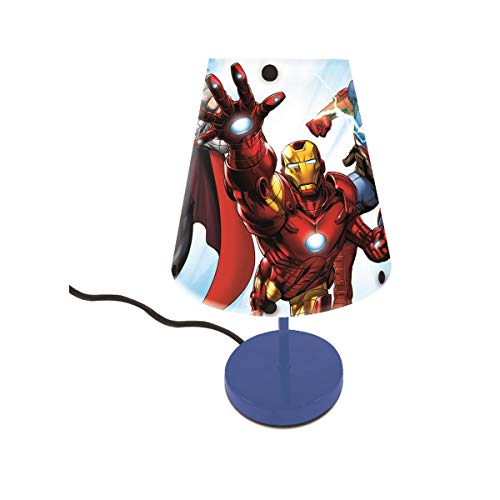 LEXIBOOK LT01 Vengadores-La lámparita de Noche de los súper héroes de Marvel, luz Decorativa con diseño rompedor LT010AV, Multicolor