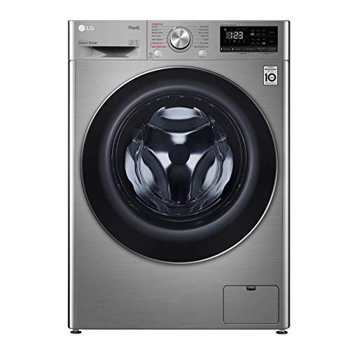 LG F2DV5S85S2WS - Lavadora secadora inteligente (fondo especial 46cm, 8,5/5 kg kg, 1200rpm, A+++(-30%), inox antihuellas, serie 500)