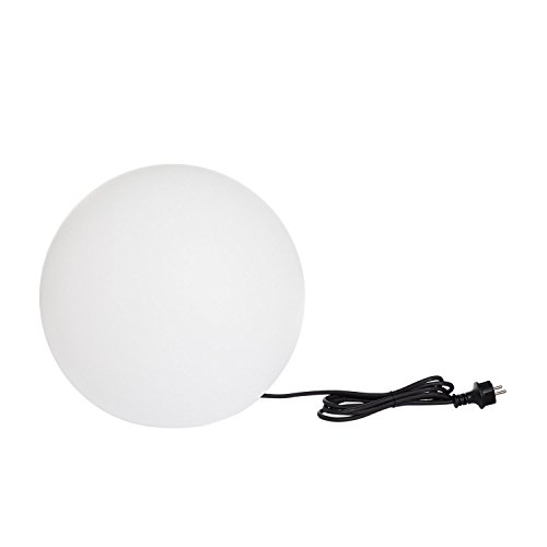 Lumisky 303121 - Lámpara portátil (40 x 40 x 40 cm, E27), diseño de esfera, color blanco