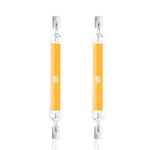 Luxvista 2x R7S 78mm 5W Tubo Lámpara LED COB Bombilla, J78 T3 Luces de Enchufe Horizontal R7S LED, Luz Fría 6000K 500lm Bombilla Tubular Vintage, con Vidrio de alta Transmitancia(Non-Regulable) Luxvista 2x R7S 78mm 5W Tubo Lámpara LED COB Bombilla, J78 T3 Luces de Enchufe Horizontal R7S LED, Luz Fría 6000K 500lm Bombilla Tubular Vintage, con Vidrio de alta Transmitancia(Non-Regulable)