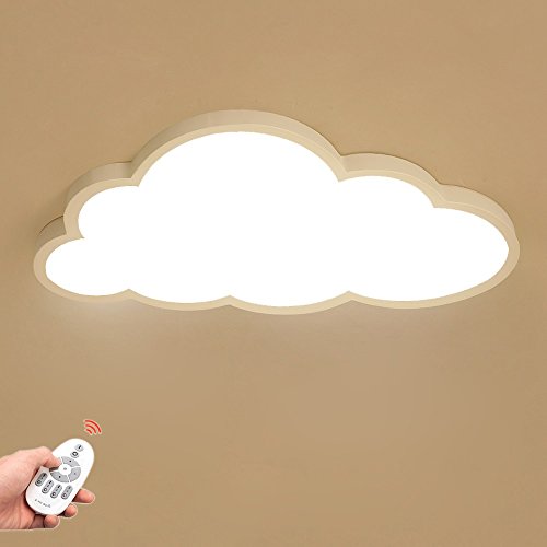 Luz de techo LED Ultra-delgada 5 cm Nubes Lámpara de techo Luz de techo del dormitorio Luz de techo para niños y niñas Lámpara de dormitorio de techo (Regulable)