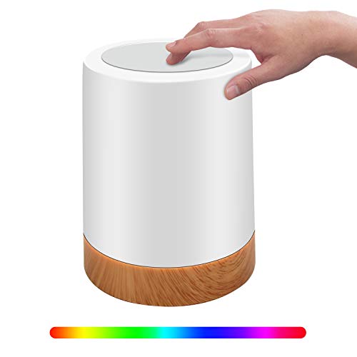 Luz nocturna LED, con control táctil, lámpara de mesa LED, recargable por USB, modos de color RGB regulables; para bebés, dormitorio de niños, oficina, camping, etc Luz nocturna LED, con control táctil, lámpara de mesa LED, recargable por USB, modos de color RGB regulables; para bebés, dormitorio de niños, oficina, camping, etc