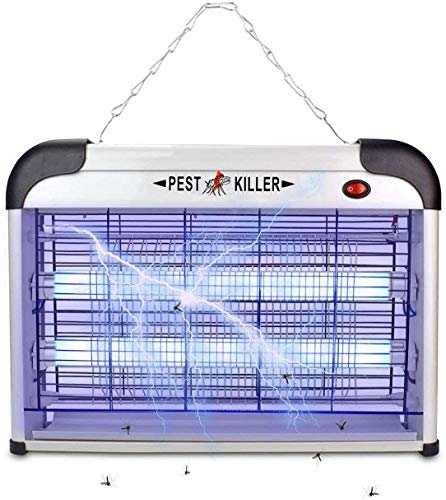 Mafiti Eléctrico Mata Mosquitos, 20W Trampa de Mosquitos con Luz UV, Mata Moscas, Mosquitos, Insectos, Polillas ect, Asesino de Insectos Silencioso para Uso Residencial y Comercial, en Interiores